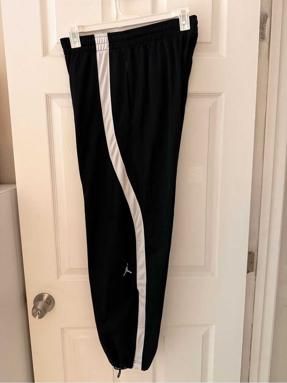 Nike Jordan Black White Running Basketball Jersey Pant Men's Large